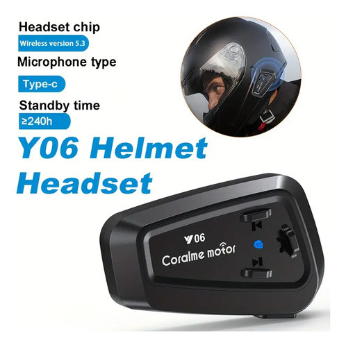 Manos Libres Con Micrófono Moto Casco Bluetooth Usb-c 1