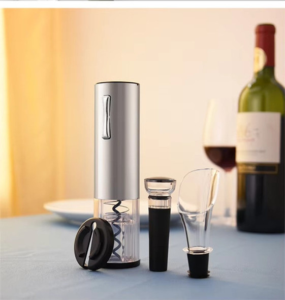 Kit Vino Sacacorchos Destapador Electrico Usb Recargable 1