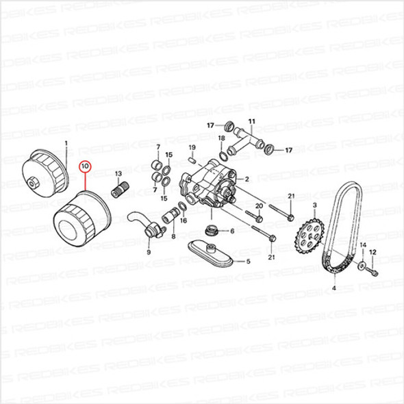 Kit Service Honda Transalp Filtro Aceite Original Hp4m M1 1