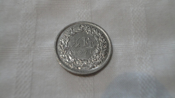 Francia Moneda De 1/2 Franco Año 1976 1 Francia Moneda De 1/2 Franco Año 1976 1