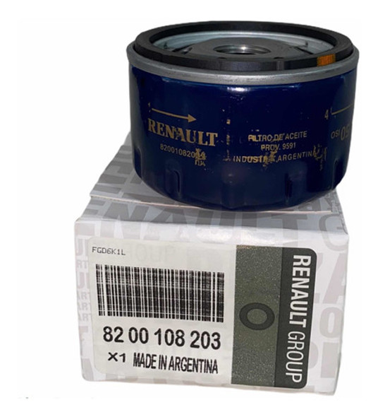 Filtro De Aceite Original Renault Sandero Logan Kangoo 0 Filtro De Aceite Original Renault Sandero Logan Kangoo 0