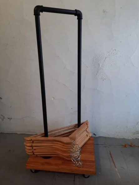Porta Percha Estilo  Industrial  Movil  Vintage Rack 1