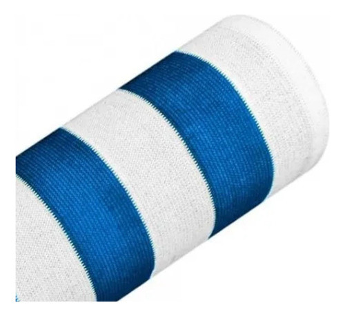Media Sombra Azul Y Blanco Al 80% 4mts Ancho X 3 De Largo 1