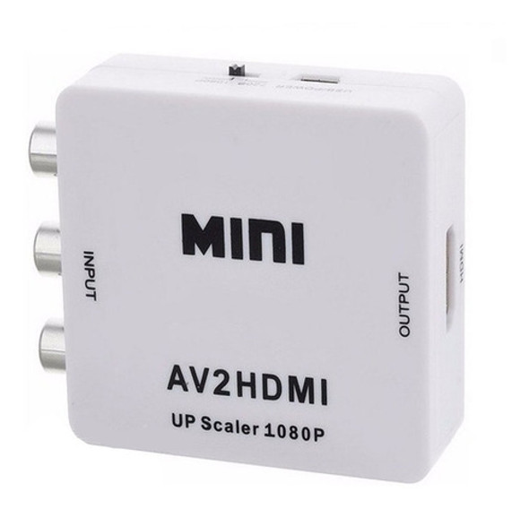 Convertidor Hd Video Rca A Hdmi Full Hd 720 1080 3323am 0
