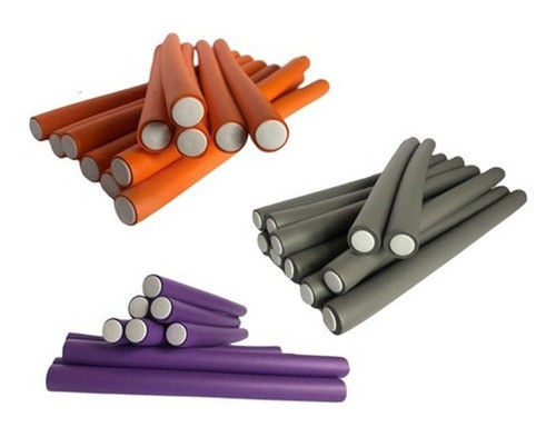 Kit Bigudi / Papillots Flexibles 1,6 - 1,8 - 2 Cm Eurostil 0