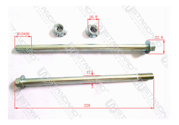 Eje Rueda Delantera Honda Elite 125 W Standard 1