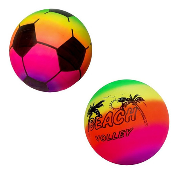 Pack X50 Pelota De Goma Flúor Inflable Playa Voley Verano 0 Pack X50 Pelota De Goma Flúor Inflable Playa Voley Verano 0