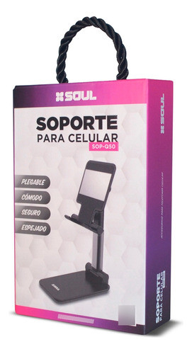 Soporte De Escritorio Plegable Para Celular Soul Sop-q50 1