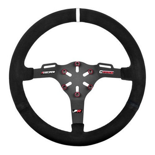 Volante Deportivo Veloce R W 355 Mm Gamuza Collino Full 0