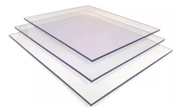 Policarbonato Compacto Plancha Transparente 3 Mm / 60x60 Cm 0