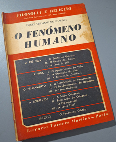 O Fenómeno Humano De Pierre Teilhard De Chandin Pela Tava... 0