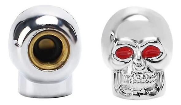 Tapon Calavera Tapita Tapa Rueda Aire Goma Moto Auto Camion 0