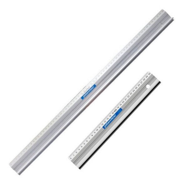 Kit Set Reglas Aluminio Plantec 150cm + 30cm Corte Metalica 0