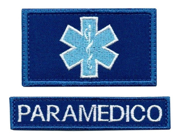 Parche Bordado Paramedico Cruz Vida Médico Salud Mimetico Bv 0
