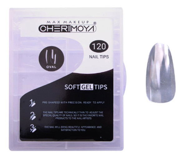 Tips Para Soft Gel Oval Cristal 120 Un. Cherimoya 0