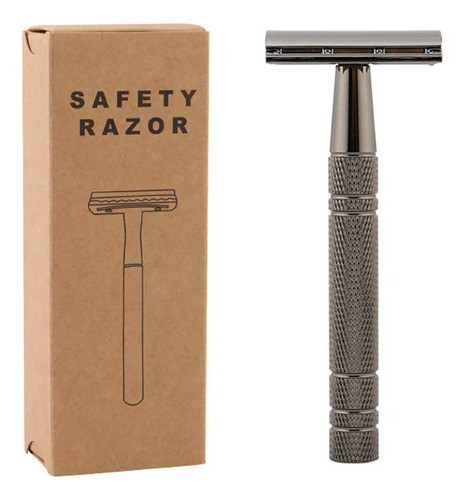 Máquina De Afeitar Vintage Aluminio Reutilizable 5 Hojas 0