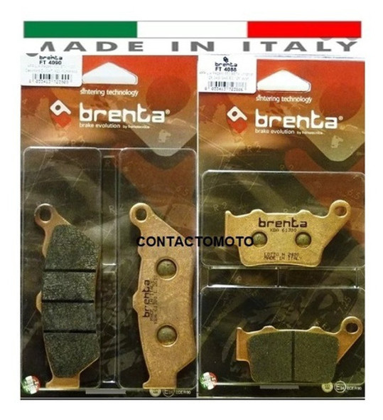 Pastillas De Freno Bmw F650gs Del/tras Brenta Contactomoto 1