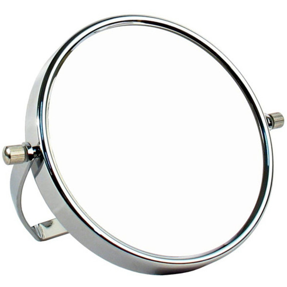 Espejo Maquillaje Metal Redondo 19cm 3x Base Regulable E2447 0