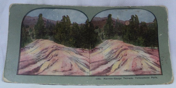 Foto Estereoscopica  Antigua Narrow Gauge Yellowstone B10 0 Foto Estereoscopica  Antigua Narrow Gauge Yellowstone B10 0