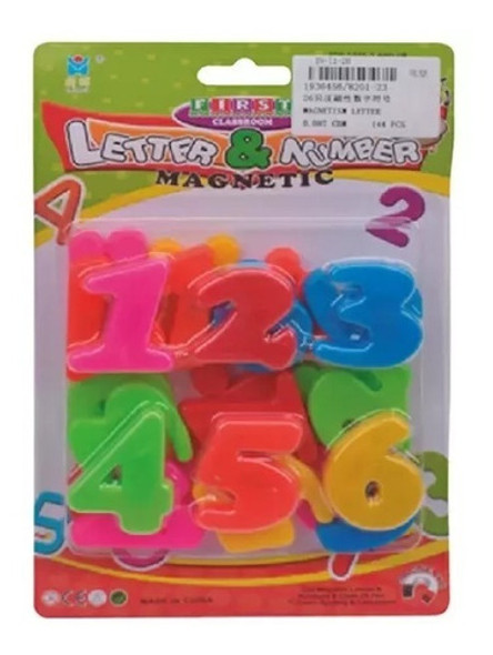 Números Magnéticos Grandes  En Blister  Didactico Fema 0