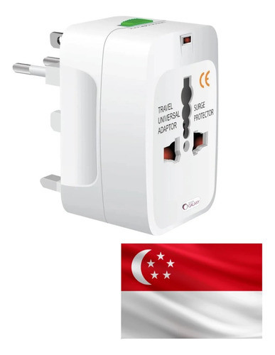 Adaptador Cargador Para Utilizar En Singapur - Viajero 1