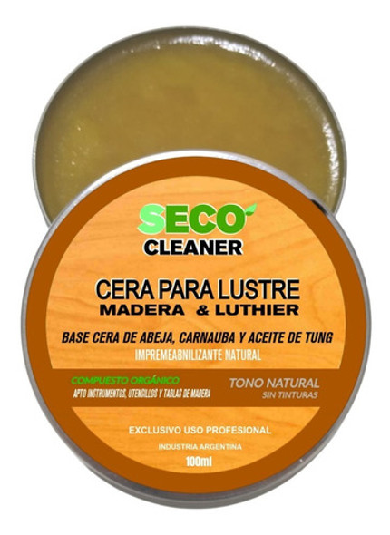 Cera Lustre 100ml Madera Luthier Carnaúba Abeja Tung 0