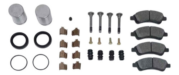 Kit Repara Caliper Freno + Pernos + Pastillas Peug 206 - Kt9 0 Kit Repara Caliper Freno + Pernos + Pastillas Peug 206 - Kt9 0