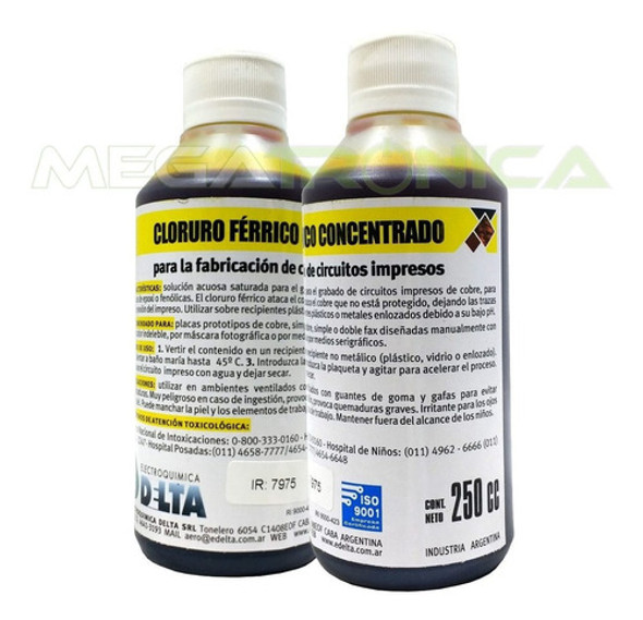 Cloruro Ferrico Delta X 250cc Concentrado Placas Electronica 1