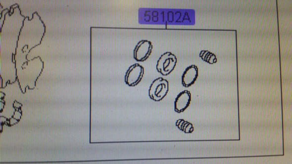 Kit Rep Caliper Para Hyundai H100 Truck 2006 En Adelante 1