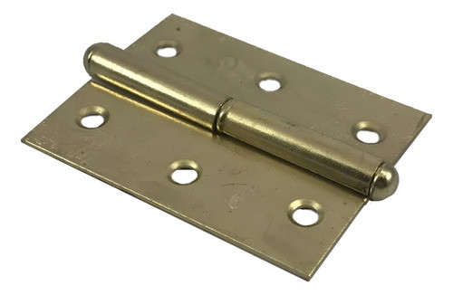 Bisagra Ficha Carpintero 51mm Agujeros Placard Izquierda X 6 0