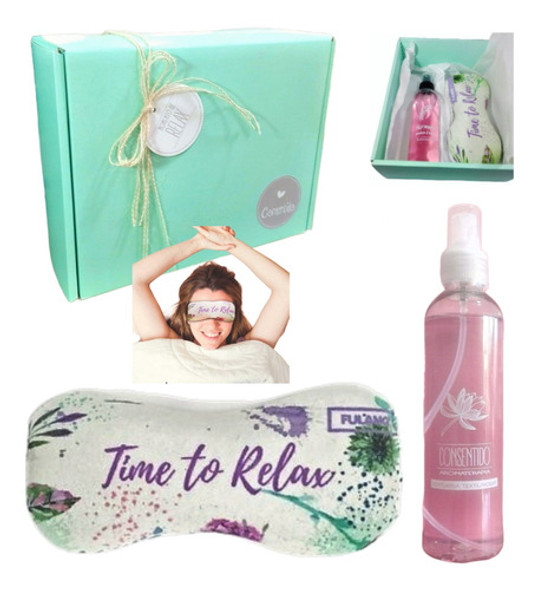 Kit Caja Regalo Box Zen Spa Relax Rosa Aroma Set N27 Relax 0