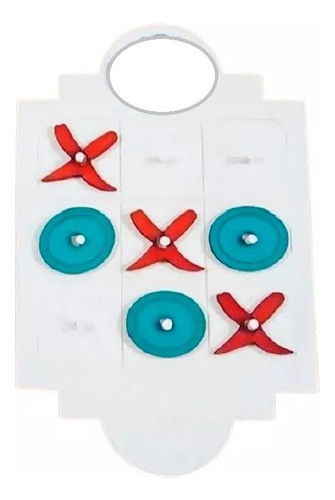 Ta Te Ti Juego De Ingenio Didáctico De Madera Con Encastre 0