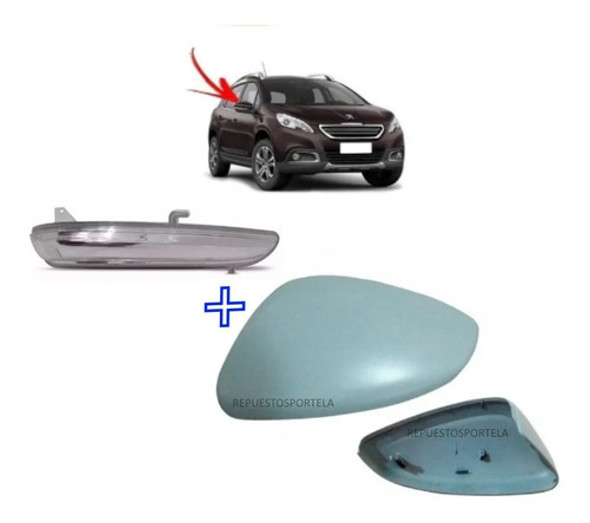 Tapa Cacha Espejo Carcaza +giro Derecho Peugeot 2008 15-22 0 Tapa Cacha Espejo Carcaza +giro Derecho Peugeot 2008 15-22 0
