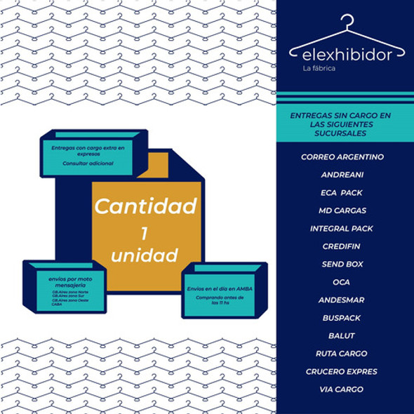 Perchero Mini 1.00 Largo 1.15 Alto Con Ruedas 1