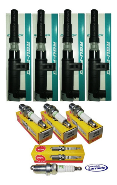 Kit Bobinas Y Bujias Para Renault Megane 1.6 16v 0