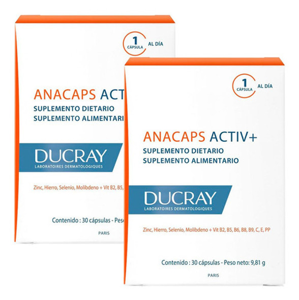 Ducray Anacaps Concentrado X 60 Capsulas Anticaida Original 0