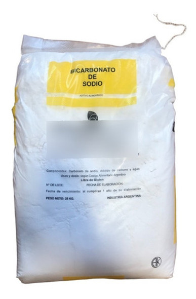 Bicarbonato De Sodio Chimexfood X25 Kgrs 0