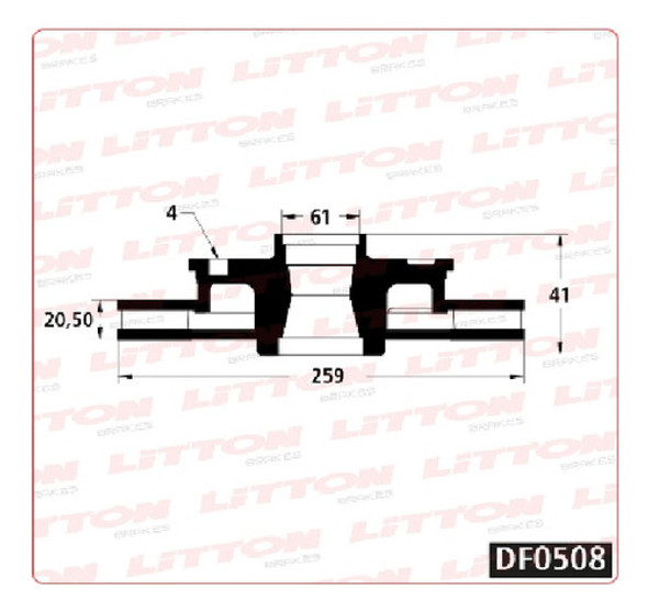 Discos Freno X2 Delanteros  Renault Kangoo / Megane 259mm 1 Discos Freno X2 Delanteros  Renault Kangoo / Megane 259mm 1