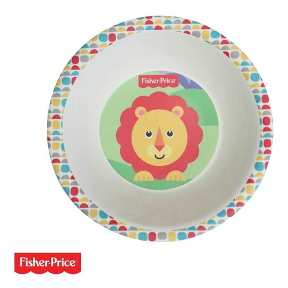 Set Plato Vaso Cubiertos Bebé León Fisher Price Bambú 5pz 1 Set Plato Vaso Cubiertos Bebé León Fisher Price Bambú 5pz 1