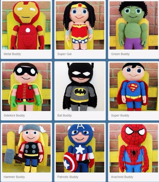 9 Super Heroes Gigantes X 9 0