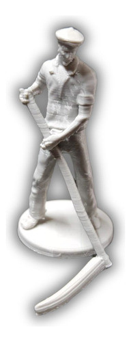 Miniatura Hombre Cosechando, Escala 1/32, Color Blanco 0