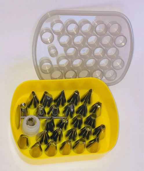 Set Boquillas Repostería Acero Inoxidable Caja Organizadora 1