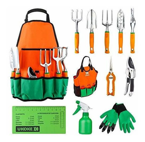 Ukoke Juego De Herramientas De Jardín, Juego De Herramientas 0 Ukoke Juego De Herramientas De Jardín, Juego De Herramientas 0