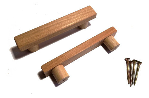 Son 2 Tiradores De Madera De Cedro A Medida , 0