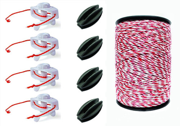 Fio Eletroplastico 3000 Metros + Kit Cerca Eletrica Rural 0