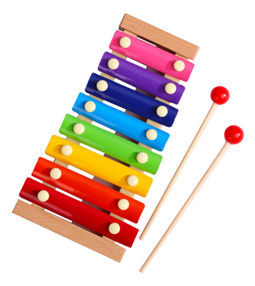 Xilofone Infantil Colorido Glockenspiel De 8 Tons, Barras De 1