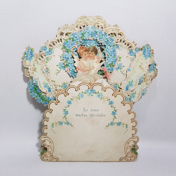 Antigua Y Única Tarjeta Postal 1903 Troquel Floral Mag 62434 0