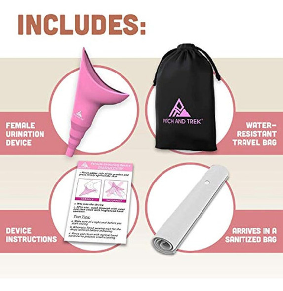 Urinario Femenino Pitch And Trek - Embudo Para Pis Para Muje 1