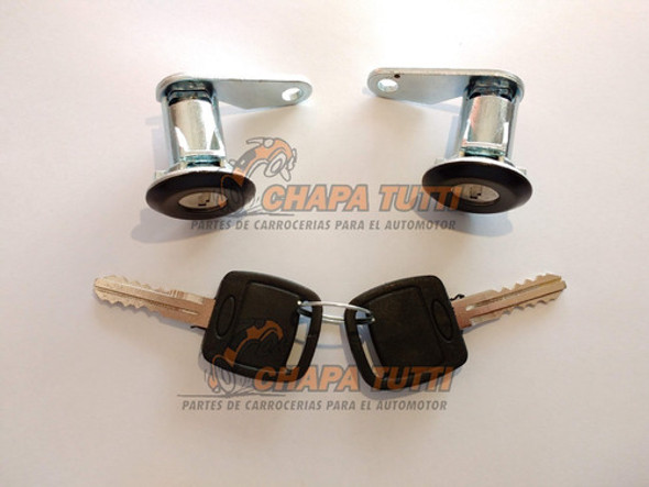 Cilindro Tambor Puerta C/llaves Ford F100 93/98 Negro Juego 1