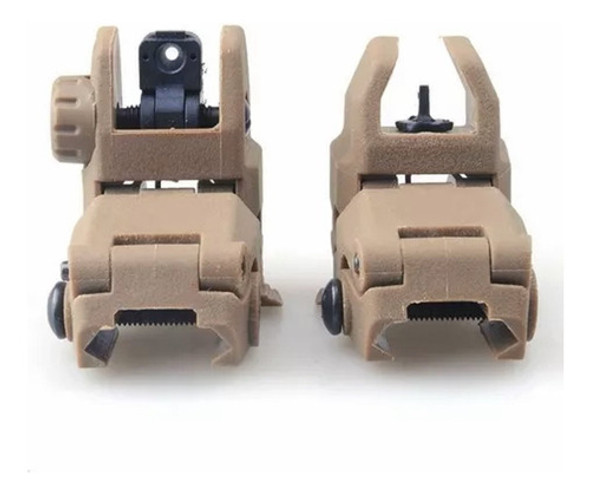 Miras Flip Fibra Optica Tipo Magpul Para Riel 0